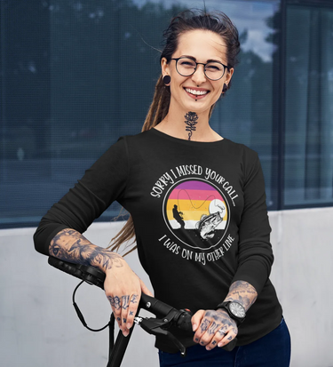 I Was On Another Line Women Long Sleeve Shirt
